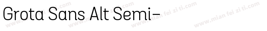 Grota Sans Alt Semi字体转换